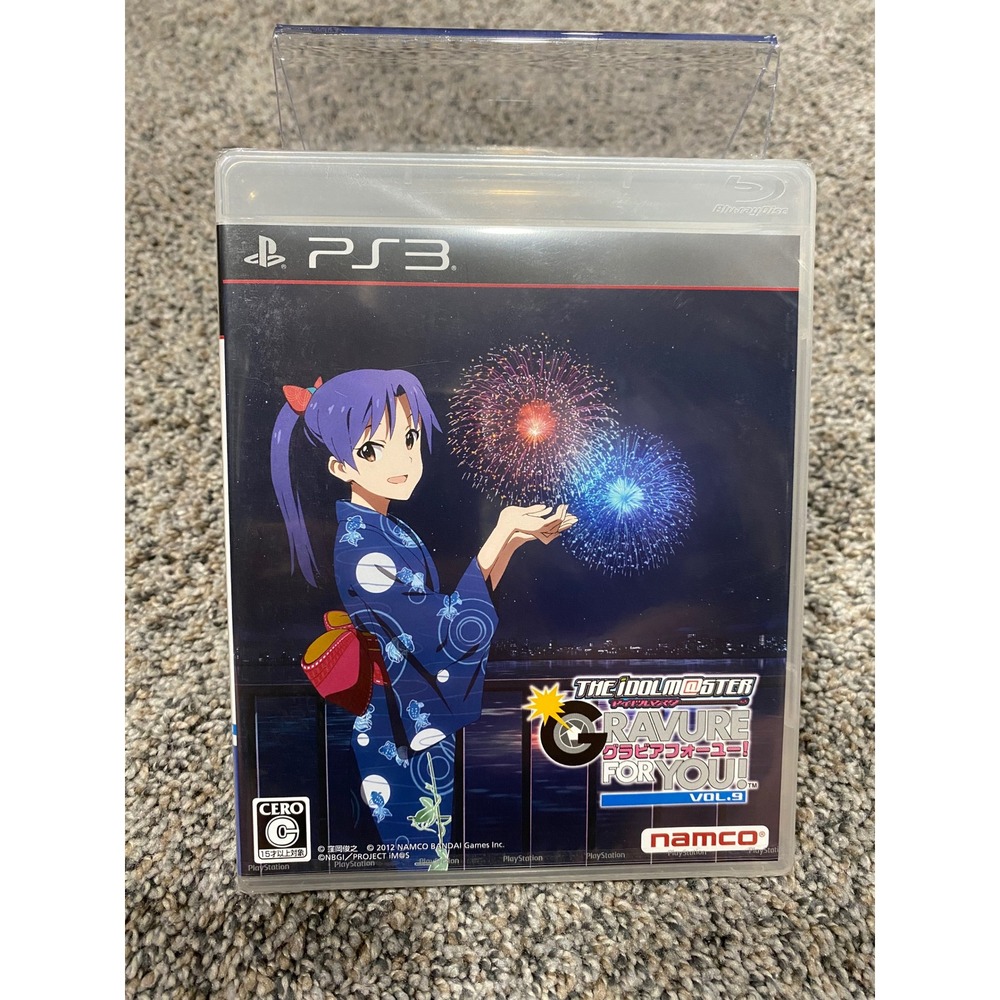 Video Game The Idolmaster Gravure For You Vol 9 PS3 Namco NTSC-J Excellent